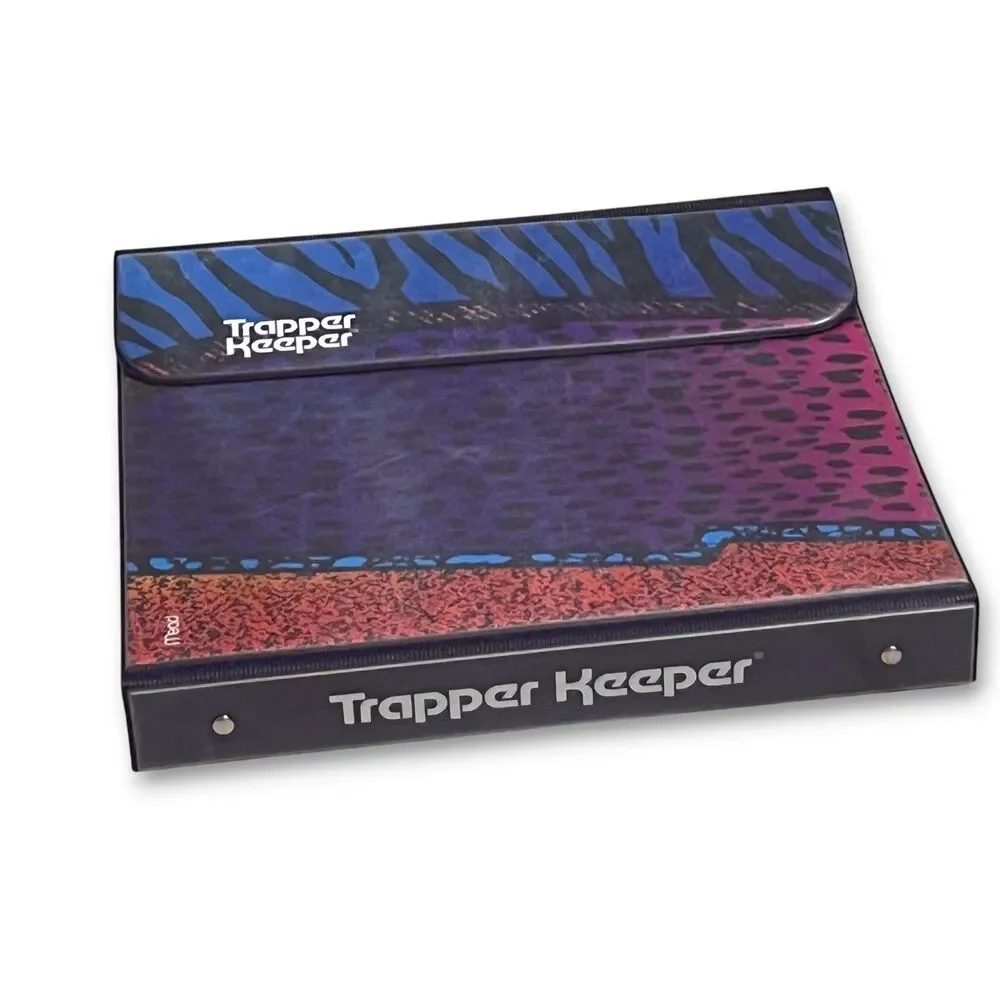 Retro 90’s Trapper Keeper & Folders Multicolor Wild Animal Print Mead